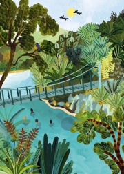 Puslespilsbrikker & Fred Modré Pololy Ny Zeeland 500 brikker