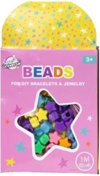 Sæt perler stjerner med snor 1 m