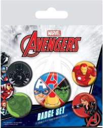 Sæt med AVENGERS-badges