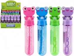 Sæbebobler Frø 13 cm – 4 farver, børnesæbebobler med sødt låg