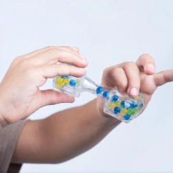 Fidget Blox Sound afslappende terning – blå og gul