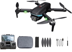 Sammenklappelig drone med forhindringsdetektering og wi‑fi‑kamera 720p, rc‑styring
