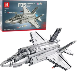 Byggesæt af F-35 Lightning II-fly, 1490 klodser, grå