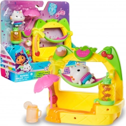 Gabbys dukkehus kattehus balkon-smoothiefest med Cakey-figur og tilbehør