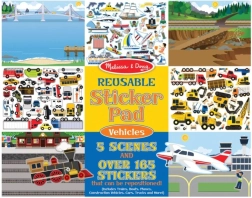 Melissa & Doug - genanvendelige klistermærker Køretøjer