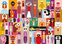 YAZZ puslespil mennesker 1000 brikker