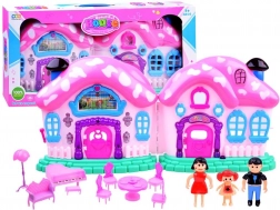 Magisk fold-ud dukkehus med møbler