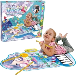 Musikmåtte 2-i-1 med havfruemotiv Woopie