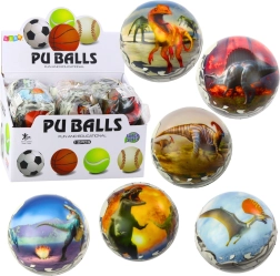 Skumbold med dinosaurmotiver 7 cm