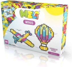 Meli Minis Fly 2 i 1 – fly og varmluftsballon, 500 dele