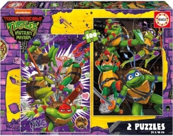Puslespil Ninja Turtles 2×500 brikker