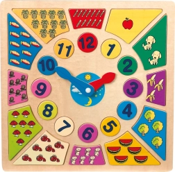 Indsætningspædagogisk puslespil – lær klokken small foot