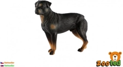 Plast hundefigur Rottweiler 8cm