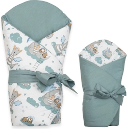 To-sidet baby svøb New Baby Drage 80 × 80 cm