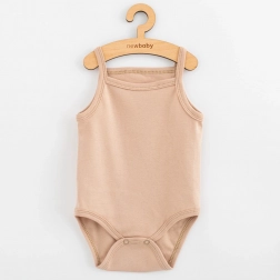 ærmeløs babybody New Baby Classic II lysebeige 68