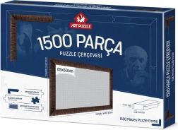 Pusleramme 85x60 cm brun