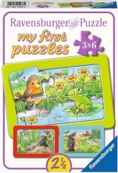 Ravensburger puslespil Dyr i haven 3x6 brikker