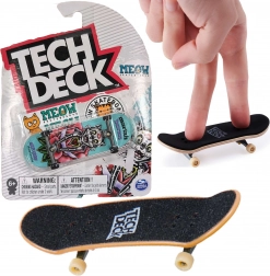 Tech Deck fingerboard MEOW Hvid kat + klistermærker
