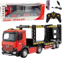 Fjernstyret transportlastbil rød RC 2.4G 6CH