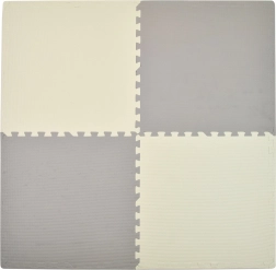 Humbi skumpuslespil legetæppe cremegrå 62 × 62 × 1 cm 4 stk.