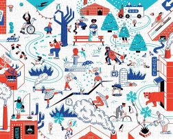 Vinterpuslespil 1000 brikker