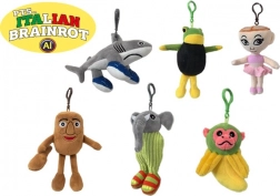 Plys-nøg vedhæng Brainrot 10 cm