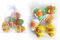 Dekorative malede plastæg 6 cm