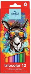 Triangulære farveblyanter Koh-i-noor Triocolor 12 stk
