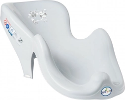 Badeleje til babybadekar – ugle, grå