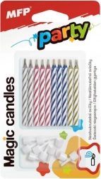 magiske kagelys 6 cm, 10 stk.