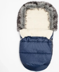 Vinterfodsæk New Baby Lux Wool blå