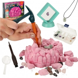 Ædelstensudgravning – videnskabssæt til børn med mineraler