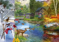 Puslespil sæsonovergange 1000 brikker