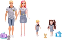 Woodyland moderne familie med kæledyr