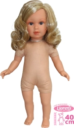 Realistisk dukke Lucia 40 cm med blødt stoflegeme