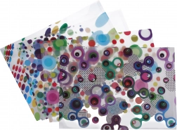 Plastmappe med trykknap 35,5 × 26 cm