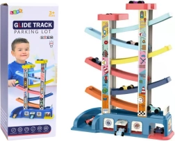 Farverig bilrutsjebane – 6 biler