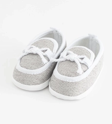 Baby-mokkasiner hjemmesko New Baby grå 0-3 måneder