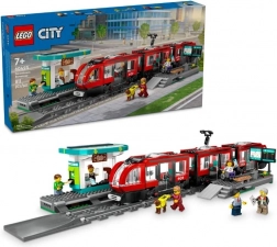LEGO® City 60423 Sporvogn og stoppested i bymidten