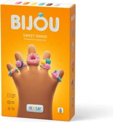 Modelina HEY CLAY BIJOU Sweet Rings – sæt til fremstilling af søde ringe