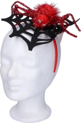 Hårbøjle med edderkoppespind og edderkop