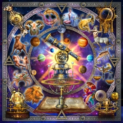 BLUEBIRD kvadratisk puslespil stjernebilleder – 1000 brikker