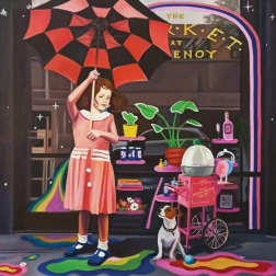 Puslespil magnolia med paraply 1023 brikker