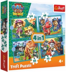 Puslespil 4 i 1 Paw Patrol Dino Movie – historier fra dinosaurøen