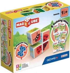 Geomag Magicube insekter – magnetiske klodser med kort (7 dele)