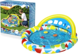 BESTWAY Splash & Learn børnebassin med solskærm og former