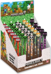 Sletbart gelpen MINECRAFT 15 cm – stilfuld pen med viskelæder