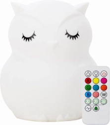 Silikone natlampe Ugle