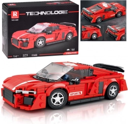 Teknisk byggesæt – rødt sports-coupé, 373 dele