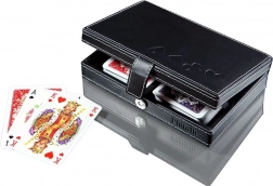 Luksuriøse kort i ækolæderæske